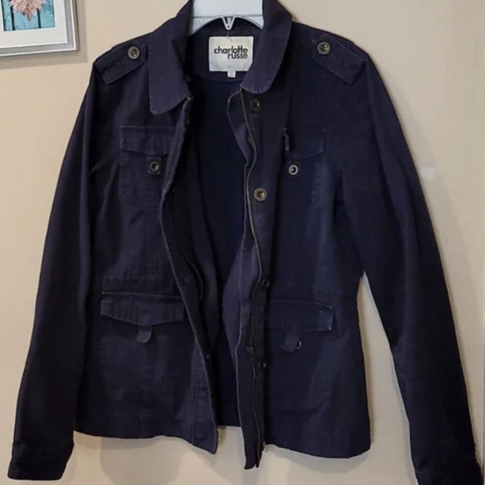 Blue Cargo Style Jacket - Picture 4 of 7